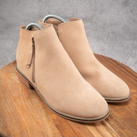 Blondo Shoes - Blondo Boots Womens‎ 8.5 M Ankle Bootie Waterproof Brown Suede Leather B6269295